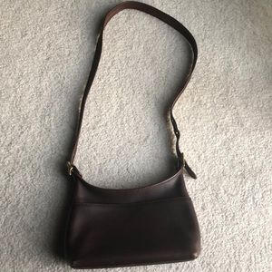 Vintage Coach Leather Dark Chocolate Crossbody